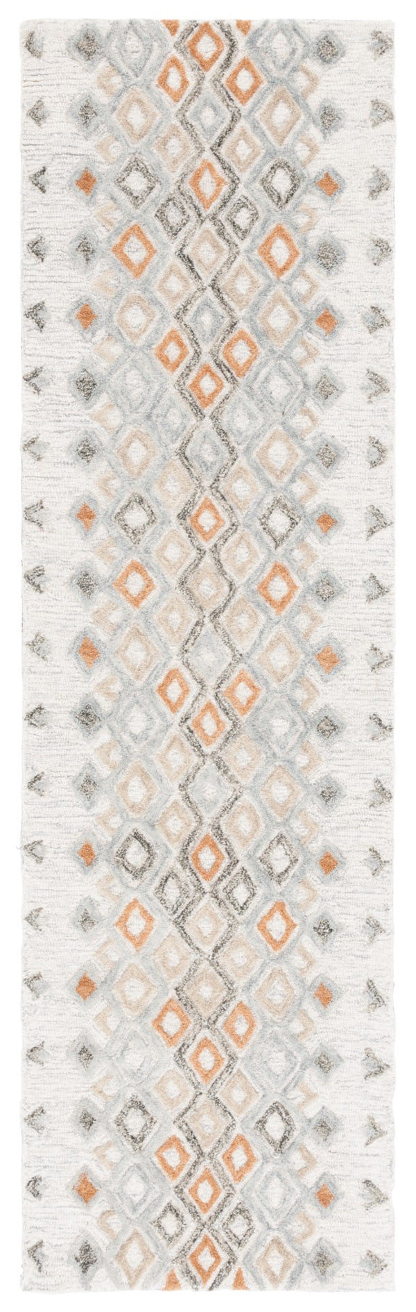 Safavieh Casablanca 645 Hand tufted Tansitional Rug Ivory / Rust 6' x 9'