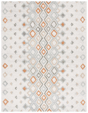 Safavieh Casablanca 645 Hand tufted Tansitional Rug Ivory / Rust 8' x 10'
