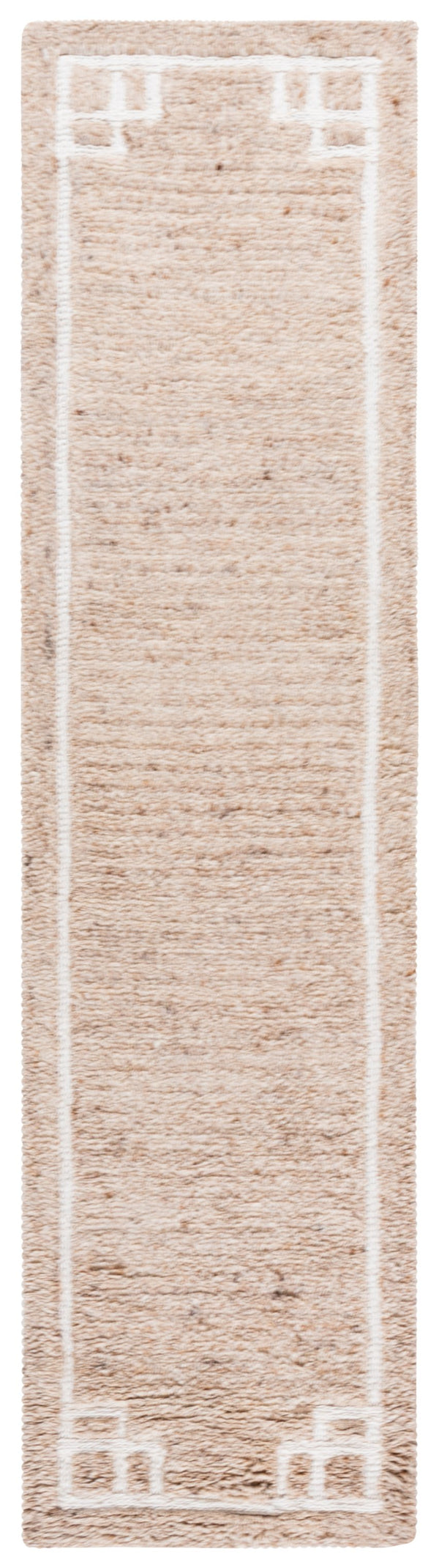 Safavieh Casablanca Hand-tufted Runner Rug | Elegant Wool & Cotton Blend For Timeless Home Comfort & Style Beige ,Ivory 90% Wool & 10% Cotton Csb788b-29