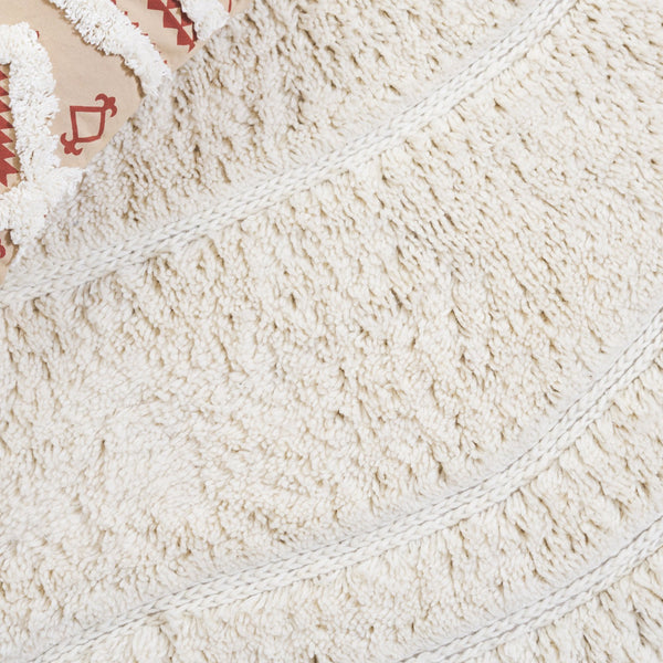 Safavieh Casablanca Hand-tufted Area Rug In Soft Neutral Shade For Elegance And Comfort In Any Room Ivory 90% Wool & 10% Cotton Csb789a-8