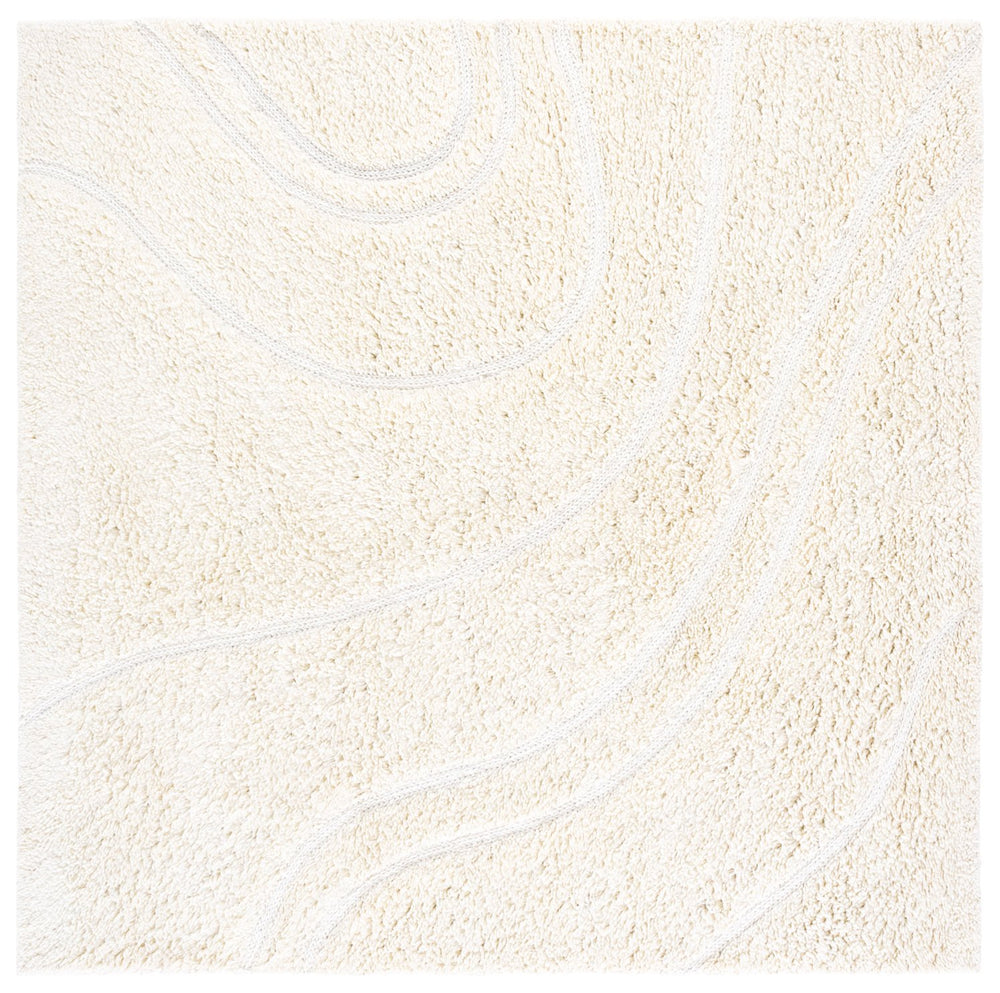 Safavieh Casablanca Elegant Hand-tufted Runner Rug For Home Decor – Soft Wool Blend, Perfect Accent Piece Ivory 90% Wool & 10% Cotton Csb789a-6sq