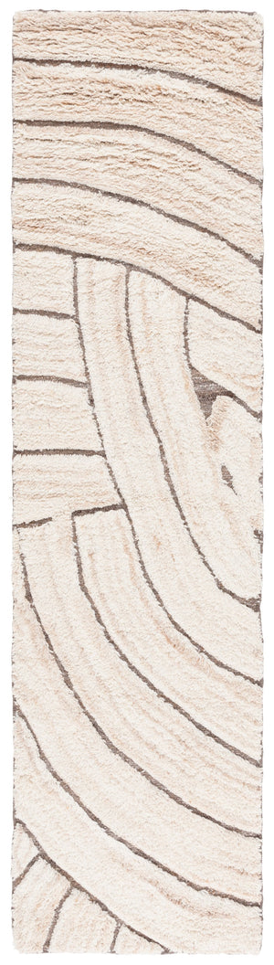 Safavieh Casablanca Handwoven Area Rug - Artisanal Luxury In Contemporary Organic Design For Elegant Spaces Natural ,Beige 80% Wool,20% Cotton Csb794b-5