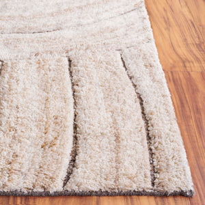 Safavieh Casablanca Handwoven Area Rug - Artisanal Luxury In Contemporary Organic Design For Elegant Spaces Natural ,Beige 80% Wool,20% Cotton Csb794b-5