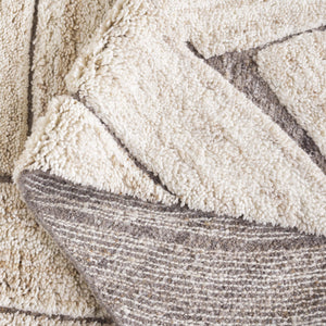 Safavieh Casablanca Handwoven Area Rug - Artisanal Luxury In Contemporary Organic Design For Elegant Spaces Natural ,Beige 80% Wool,20% Cotton Csb794b-5