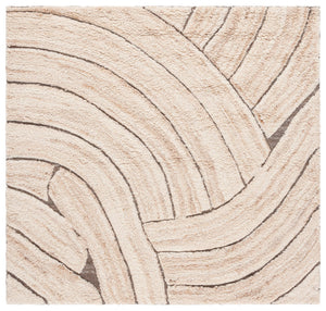 Safavieh Casablanca Handwoven Area Rug - Artisanal Luxury In Contemporary Organic Design For Elegant Spaces Natural ,Beige 80% Wool,20% Cotton Csb794b-5