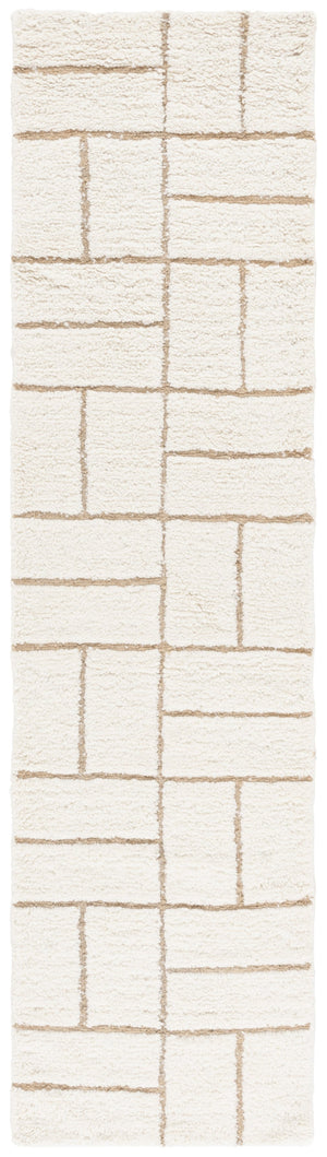 Safavieh Casablanca Handwoven Area Rug - Elegant Wool & Jute Blend, Modern Geometric Design For Cozy Spaces Natural ,Ivory 90% Wool,10% Jute Csb795a-6sq