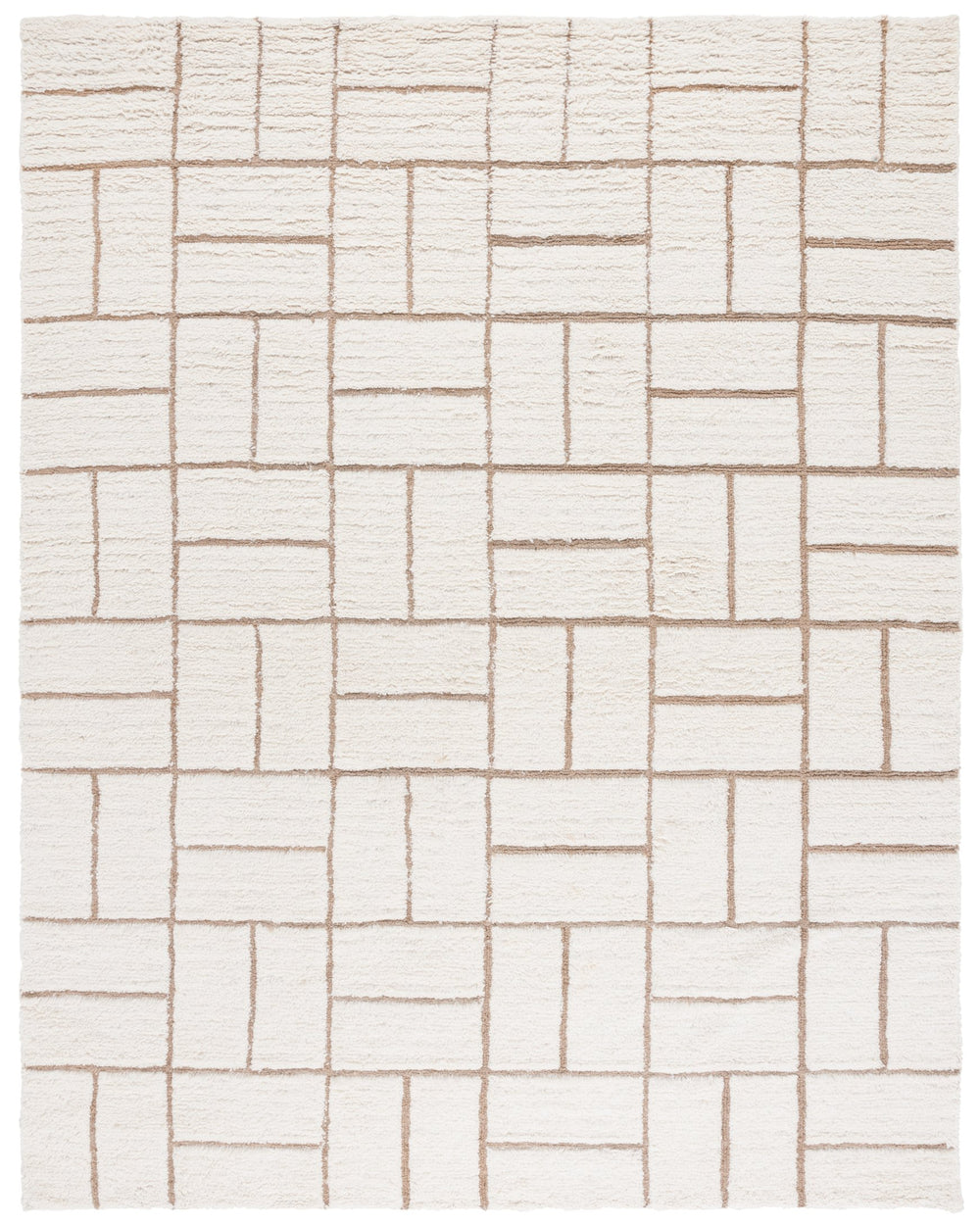 Safavieh Casablanca Handwoven Area Rug - Elegant Wool & Jute Blend, Modern Geometric Design For Cozy Spaces Natural ,Ivory 90% Wool,10% Jute Csb795a-6sq