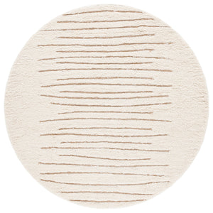Safavieh Casablanca Handwoven Area Rug - Luxurious Wool & Jute Blend, Modern Striped Design For Elegant Spaces Natural ,Ivory 90% Wool,10% Jute Csb796a-29