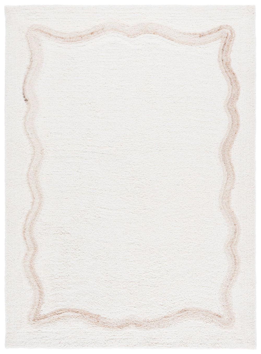 Safavieh Casablanca Hand-tufted Runner Rug - Elegant Wool Blend For Stylish Home Decor In Warm Tones Beige ,Ivory 90% Wool & 10% Cotton Csb797b-6sq