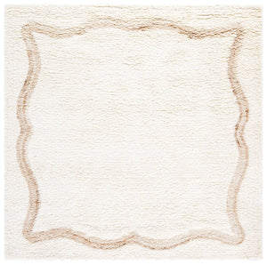 Safavieh Casablanca Hand-tufted Area Rug – Elegant Wool Blend For Living Room, Bedroom, Or Hallway Decor Beige ,Ivory 90% Wool & 10% Cotton Csb797b-3