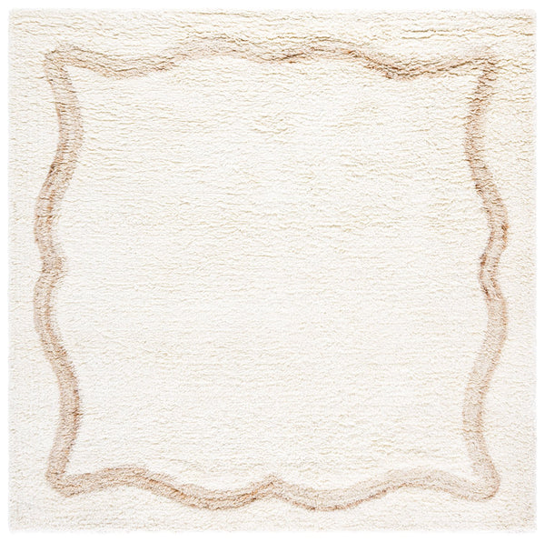 Safavieh Casablanca Hand-tufted Area Rug – Elegant Wool Blend For Living Room, Bedroom, Or Hallway Decor Beige ,Ivory 90% Wool & 10% Cotton Csb797b-3