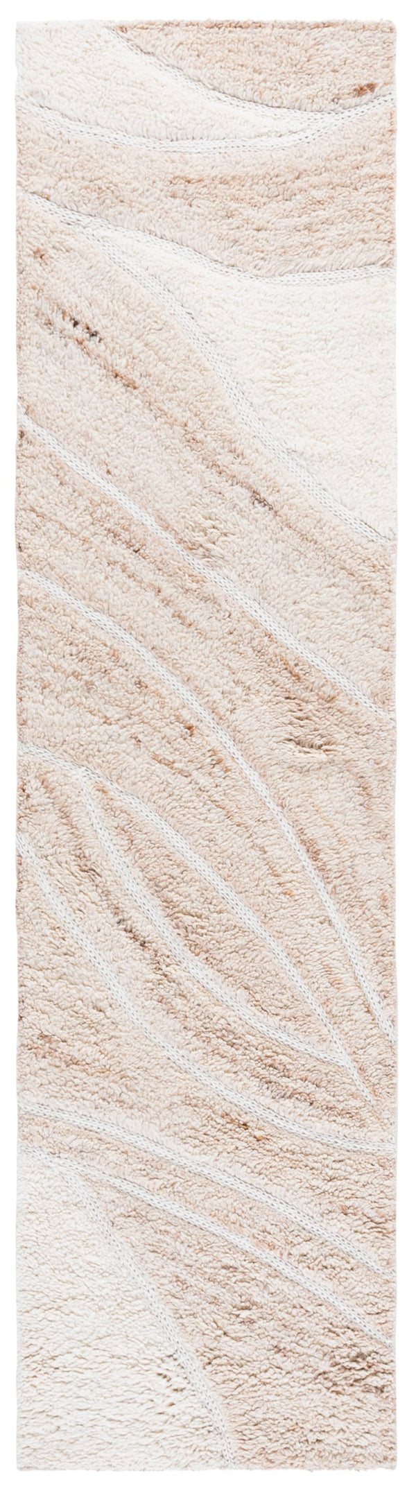 Safavieh Casablanca Elegant Hand-tufted Runner Rug - Luxurious Wool-cotton Blend For Hallway Comfort & Style Beige ,Ivory 90% Wool & 10% Cotton Csb799b-29