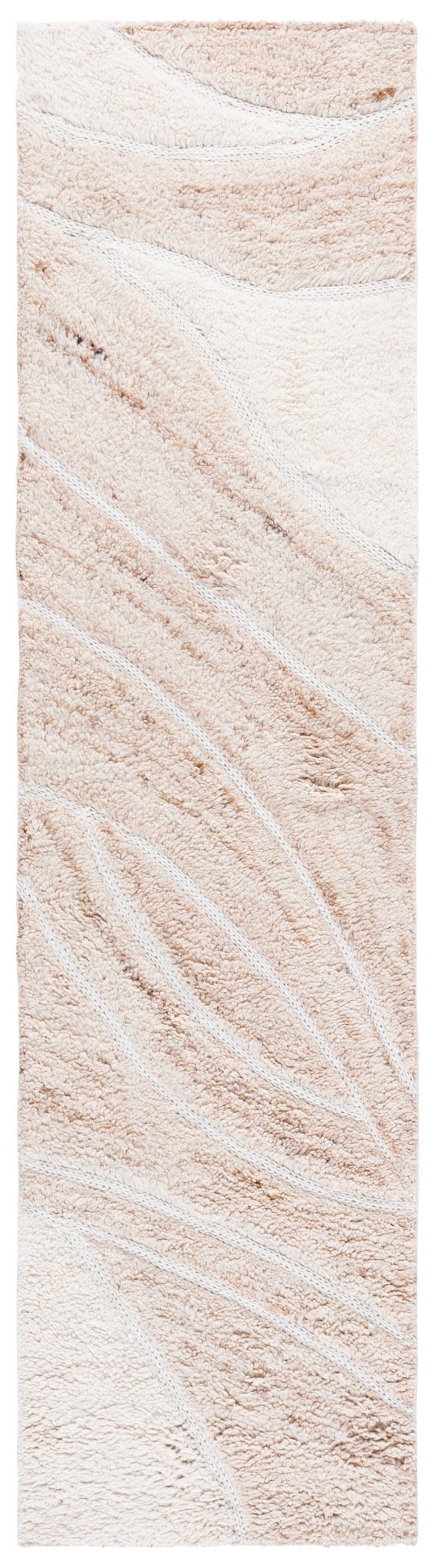 Safavieh Casablanca Hand-tufted Area Rug - Elegant Wool And Cotton Blend For Cozy Living Spaces And Bedrooms Beige ,Ivory 90% Wool & 10% Cotton Csb799b-8