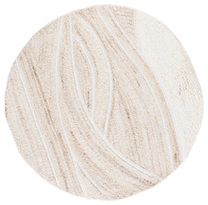 Safavieh Casablanca Elegant Hand-tufted Runner Rug - Luxurious Wool-cotton Blend For Hallway Comfort & Style Beige ,Ivory 90% Wool & 10% Cotton Csb799b-6r