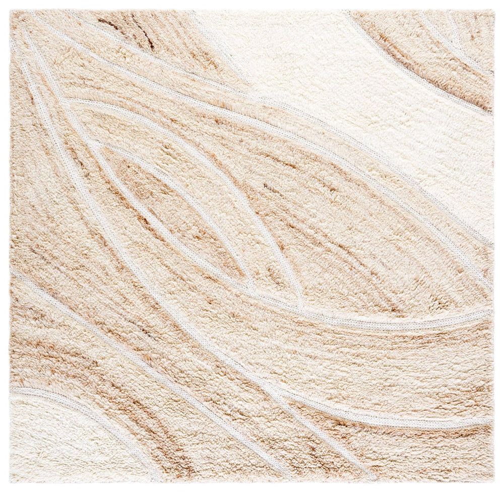 Safavieh Casablanca Elegant Hand-tufted Runner Rug - Luxurious Wool-cotton Blend For Hallway Comfort & Style Beige ,Ivory 90% Wool & 10% Cotton Csb799b-5