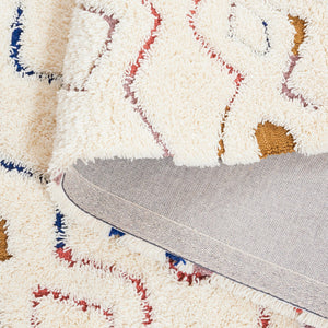 Safavieh Casablanca Hand-tufted Area Rug: Luxurious 1" Shag Pile, Cozy Elegance For Any Home Decor Ivory ,Rust 80% Wool,20% Cotton Csb919a-4