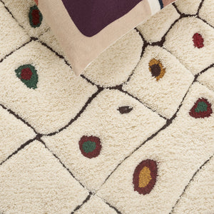 Safavieh Casablanca 5' X 8' Hand-tufted Ivory Red Area Rug - Luxurious Medium Pile, Durable & Stylish Home Accent Ivory ,Red 80% Wool,20% Cotton Csb922a-5