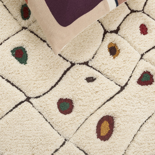 Safavieh Casablanca 5' X 8' Hand-tufted Ivory Red Area Rug - Luxurious Medium Pile, Durable & Stylish Home Accent Ivory ,Red 80% Wool,20% Cotton Csb922a-5