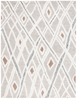 Safavieh Casablanca Hand-tufted Area Rug - Luxurious Wool Blend With Intricate Diamond Motifs For Any Room Grey ,Ivory 80% Wool,20% Cotton Csb975f-68