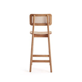 Manhattan Comfort Versailles Industry Chic Counter Stool Nature CSCA01-NA