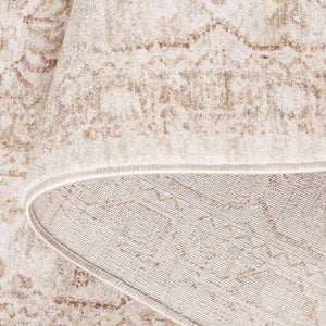 Safavieh Crescent Exquisite Traditional Area Rug From Turkey - Soft Polyester For Elegant Living Spaces Ivory ,Beige Polyester Cse430a-8