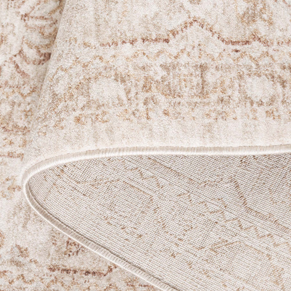 Safavieh Crescent Exquisite Traditional Area Rug From Turkey - Soft Polyester For Elegant Living Spaces Ivory ,Beige Polyester Cse430a-8