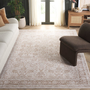Safavieh Crescent Timeless Elegance Area Rug – Exquisite Polyester Design For Sophisticated Home Decor Ivory ,Beige Polyester Cse478a-9