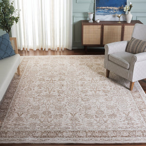 Safavieh Crescent Timeless Elegance Area Rug – Exquisite Polyester Design For Sophisticated Home Decor Ivory ,Beige Polyester Cse478a-9