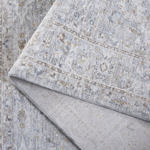 Safavieh Crescent Traditional Area Rug - Luxurious Power Loomed Design For Timeless Elegance In Any Room Grey ,Blue Polyester Cse478f-10