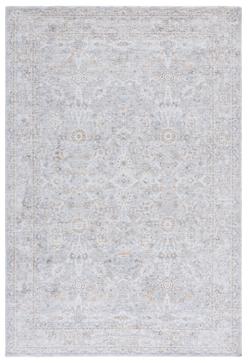 Safavieh Crescent Traditional Area Rug - Luxurious Power Loomed Design For Timeless Elegance In Any Room Grey ,Blue Polyester Cse478f-10