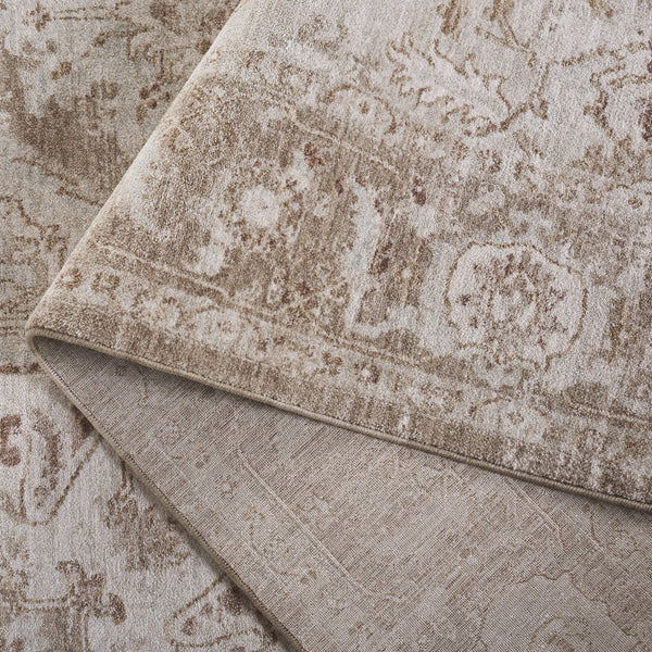 Safavieh Crescent Elegant Area Rug With Timeless Sophistication And Plush Comfort For Any Living Space Dark Beige ,Grey Polyester Cse482b-10