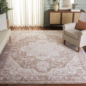Safavieh Crescent Exquisite Area Rug In Timeless Beige And Grey Blend – Plush, Durable, And Elegant Design Dark Beige ,Grey Polyester Cse482b-9