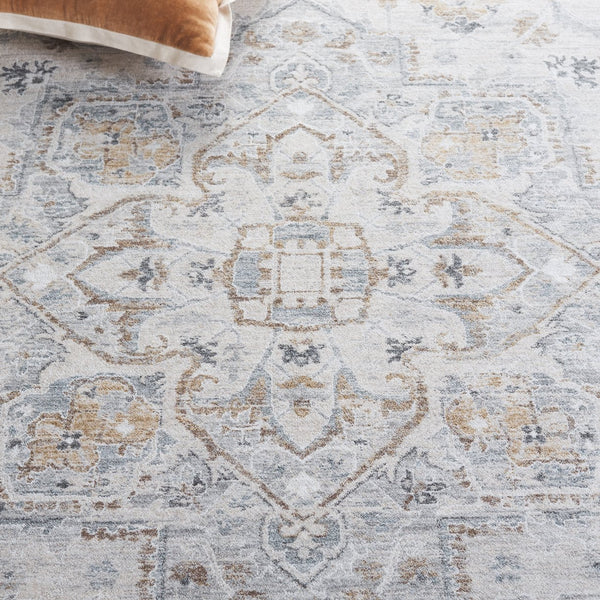 Safavieh Crescent Elegant Area Rug With Timeless Sophistication And Plush Comfort For Any Living Space Blue ,Ivory Polyester Cse482m-10