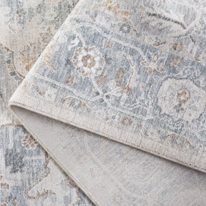 Safavieh Crescent Elegant Area Rug With Timeless Sophistication And Plush Comfort For Any Living Space Blue ,Ivory Polyester Cse482m-10