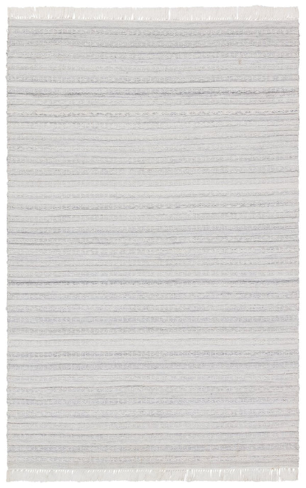 Jaipur Living Castillo Torre Csl01 Handwoven Handmade 100% Pet Yarn Lines Solid Outdoor Rug Light Gray, Cream 100% Pet Yarn Rug145936