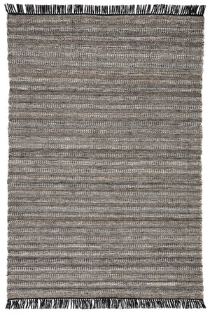 Jaipur Living Castillo Torre Csl03 Handwoven Handmade 100% Pet Yarn Lines Solid Outdoor Rug Black, Taupe 100% Pet Yarn Rug145946