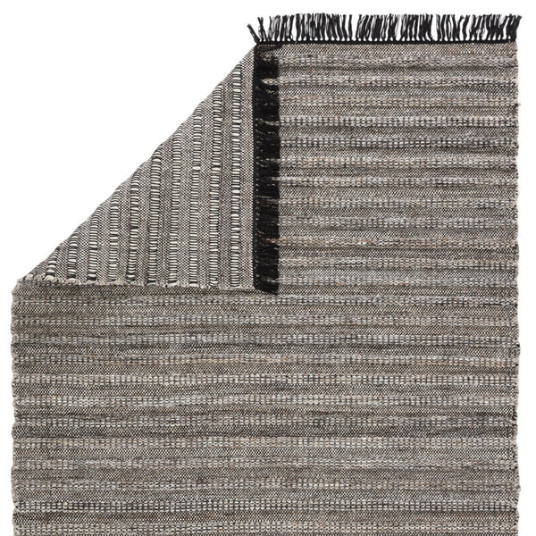 Jaipur Living Castillo Torre Csl03 Handwoven Handmade 100% Pet Yarn Lines Solid Outdoor Rug Black, Taupe 100% Pet Yarn Rug145946
