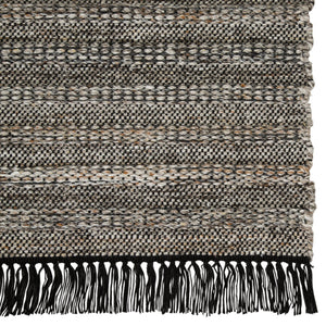 Jaipur Living Castillo Torre Csl03 Handwoven Handmade 100% Pet Yarn Lines Solid Outdoor Rug Black, Taupe 100% Pet Yarn Rug145946