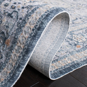 Safavieh Cosmopolitan 689m Cream Blue Area Rug – Stylish Medium Rectangle, Soft Polyester & Polypropylene Blend Cream ,Blue 50% Polyester,50% Polypropylene Csm689m-5