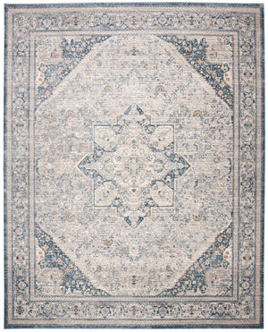 Safavieh Cosmopolitan 689m Cream Blue Area Rug – Stylish Medium Rectangle, Soft Polyester & Polypropylene Blend Cream ,Blue 50% Polyester,50% Polypropylene Csm689m-5
