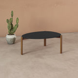 Manhattan Comfort Gales Mid-Century Modern Coffee Table Matte Black CT-82735-BK