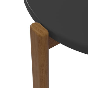 Manhattan Comfort Gales Mid-Century Modern Coffee Table Matte Black CT-82735-BK