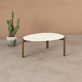 Manhattan Comfort Gales Mid-Century Modern Coffee Table Greige CT-82735-OW