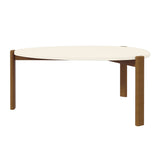 Manhattan Comfort Gales Mid-Century Modern Coffee Table Greige CT-82735-OW