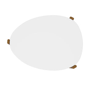 Manhattan Comfort Gales Mid-Century Modern Coffee Table Matte White CT-82735-WH