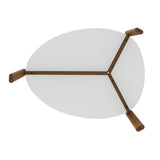 Manhattan Comfort Gales Mid-Century Modern Coffee Table Matte White CT-82735-WH