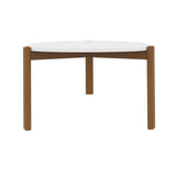 Manhattan Comfort Gales Mid-Century Modern Coffee Table Matte White CT-82735-WH