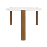 Manhattan Comfort Gales Mid-Century Modern Coffee Table Matte White CT-82735-WH