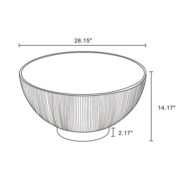 Anderson Coffee Table in Cream CT012-CR Manhattan Comfort