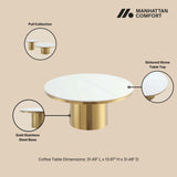 Glenn Coffee Table in Gold CT017 Manhattan Comfort